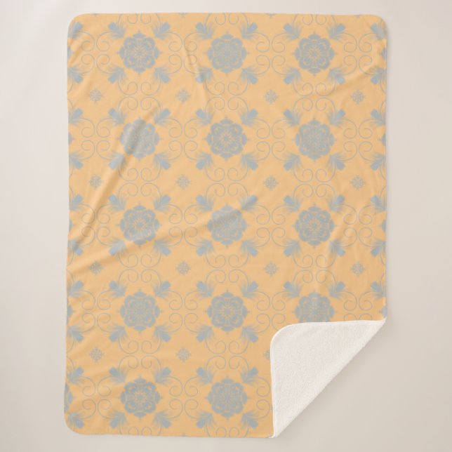 Cobertor Sherpa Flora Royale Floral Art Blanket (Frente)