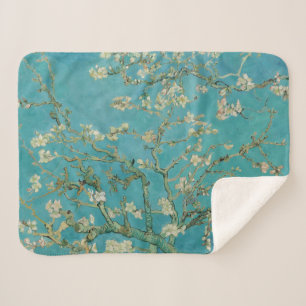 Cobertor Sherpa Floração da Amendoeira, Pintura a Óleo, Vincent Va
