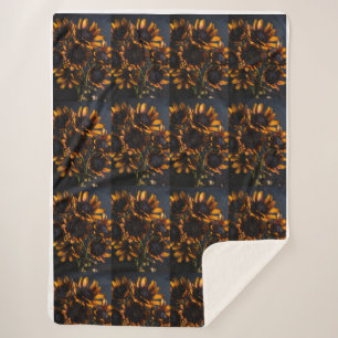 Cobertor Sherpa Florais soquetes requintadas para Casais.