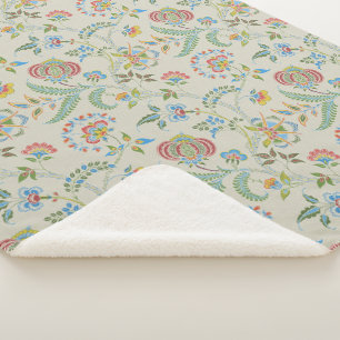 Cobertor Sherpa Floral "Avó" de Lewis Day