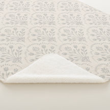 Floral Escamado Cinza Suave Atentuado Impressão em