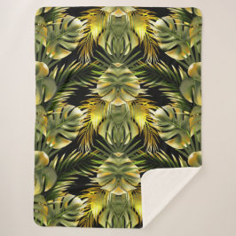 Cobertor Sherpa Floral estético