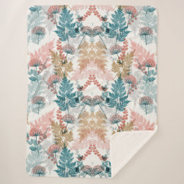 Cobertor Sherpa Floral estético