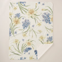 Floral Luminoso I Sherpa Blanket Fall Floral