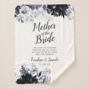 Cobertor Sherpa Floral Nocturno à Mãe da Noiva