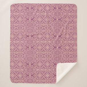 Cobertor Sherpa Floral sem costura: Belo plano de fundo do padrão