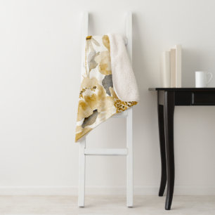 Cobertor Sherpa Flores de Aquarela 7