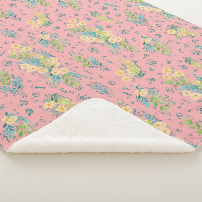 Cobertor Sherpa Flores de Cereza (3/4)