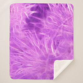 Cobertor Sherpa Flores de Formas Roxas Transformadas