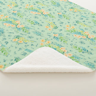 Cobertor Sherpa "Flores del campo"