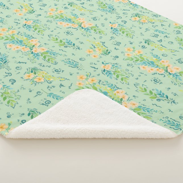 Cobertor Sherpa "Flores del campo" (3/4)