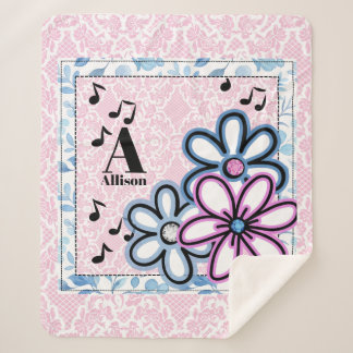 Cobertor Sherpa Flores e borras