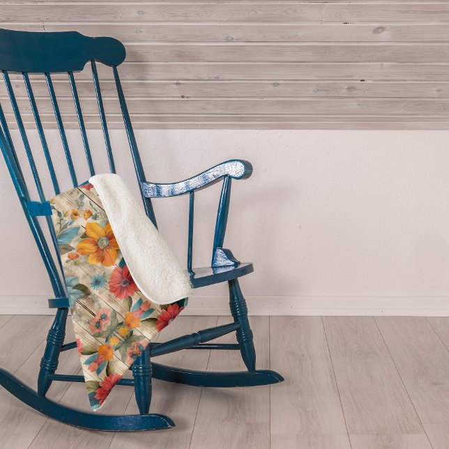 Cobertor Sherpa Flores Russas Coloridas Sherpa Blanket (Criador carregado)