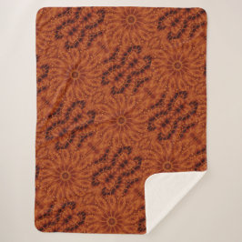 Cobertor Sherpa Flores selvagens, pretas e Douradas 6