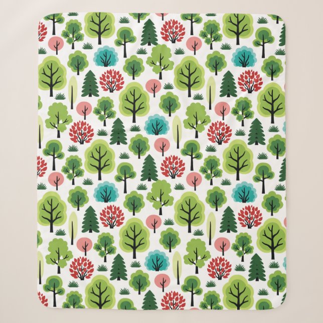 Cobertor Sherpa Floresta (Frente)