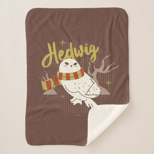 Cobertor Sherpa Floresta Caprichosa de Hedwig Desenho (Frente)