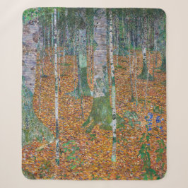 Cobertor Sherpa Floresta de Birch | Gustav Klimt |
