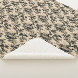 Cobertor Sherpa Floresta Encantada de Contos de Fadas Toile De Jou