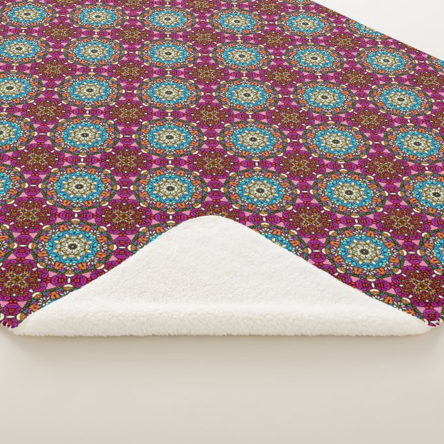 Cobertor Sherpa Flower Power V Jardim Groovy (3/4)