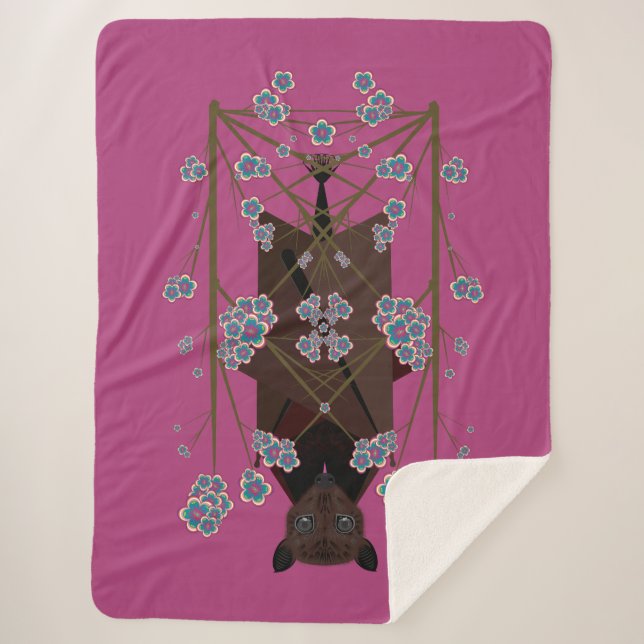 Cobertor Sherpa Flying Fox Boysenberry Sherpa Blanket (3 Dimensões (Frente)