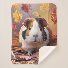 Cobertor Sherpa Folhas de outono de Suíno-guineense