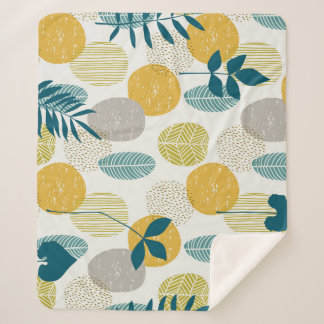 Cobertor Sherpa Folhas de outono, padrão perfeito de colheita.