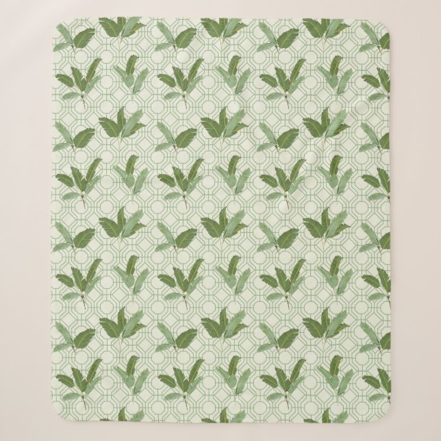 Cobertor Sherpa Folhas de palmeira tropicais (Frente)