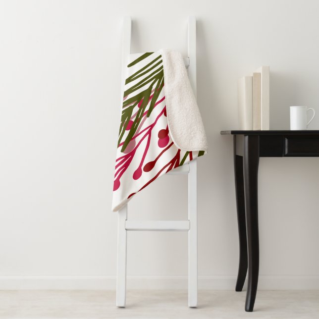 Cobertor Sherpa Folhas e Berries (In Situ)