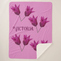 Folheto de tulipas cor-de-rosa