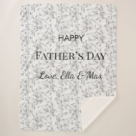 Cobertor Sherpa Folheto do Dia do Pai Cozy