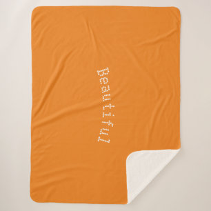 Cobertor Sherpa Folheto do Nome Blindo Personalizado - Grande Tama