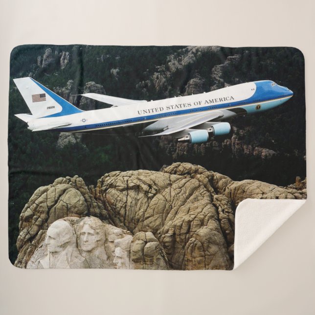 COBERTOR SHERPA FORÇA AÉREA 1 (Frente (Horizontal))