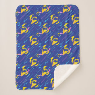 Cobertor Sherpa Forever Batman Bat Signal Pattern