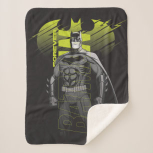 Cobertor Sherpa Forever Batman Ligar Caractere Arte