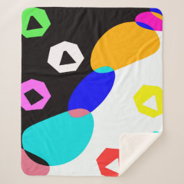 Cobertor Sherpa Formas coloridas