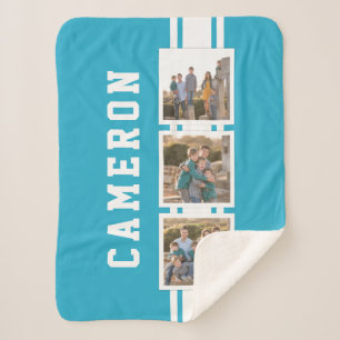 Cobertor Sherpa Foto de distribuição de cores editável White St