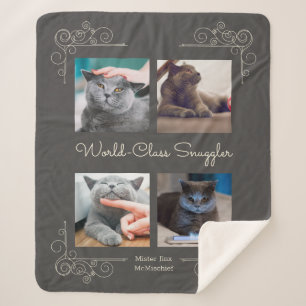 Cobertor Sherpa Foto personalizada de primeira classe