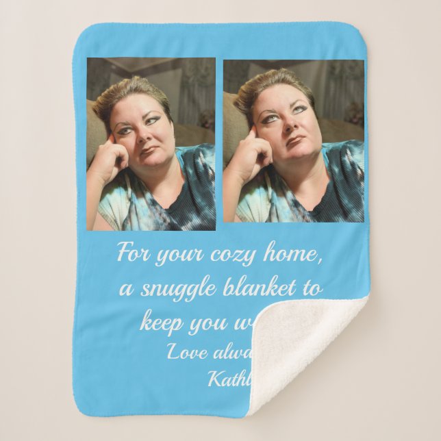 Cobertor Sherpa Fotos De Mim, Snuggle Sherpa Blankets (Frente)