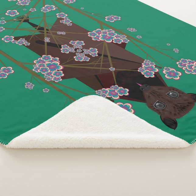 Cobertor Sherpa Fox Jade Voadora Sherpa Blanket (3 Tamanhos) (3/4)