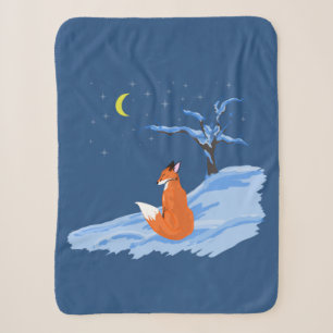 Cobertor Sherpa Fox Noturna de inverno