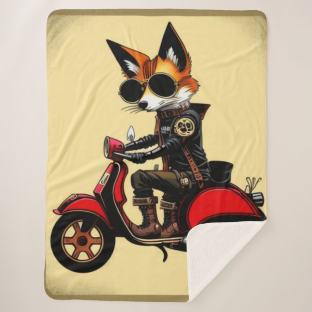 Cobertor Sherpa Fox Sherpa Blanket (Frente)