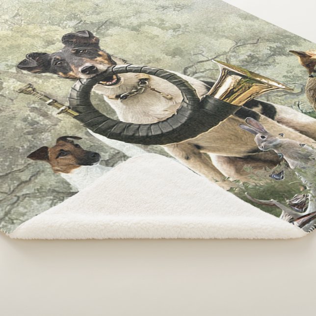 Cobertor Sherpa Fox Terrier suave (3/4)