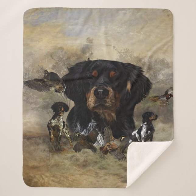 Cobertor Sherpa Francês Brittany, Arte (Frente)