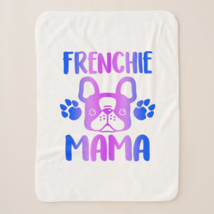 Cobertor Sherpa Frenchie Mama Bulldog Para Cachorro Mãe Pele Mam