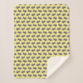 Cobertor Sherpa Frenesi Saltitante (Amarelo)