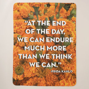 Cobertor Sherpa Frida Kahlo Quote Blanket