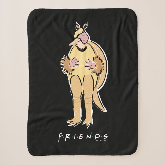 Cobertor Sherpa FRIENDS™ | Tatu-Bola de Natal (Frente)