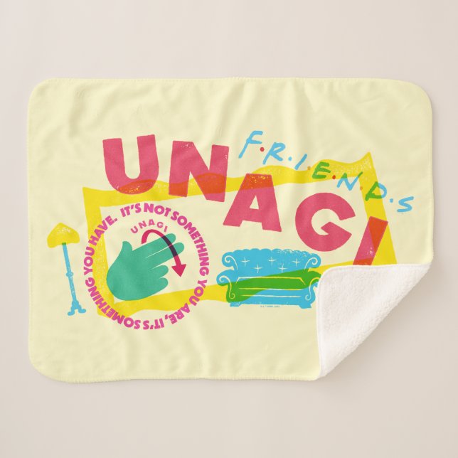 Cobertor Sherpa FRIENDS™ Unagi (Frente (Horizontal))