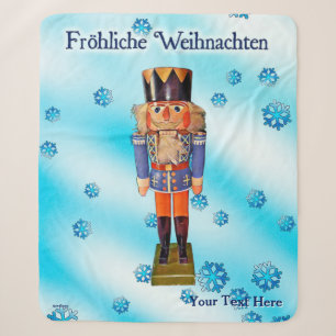 Cobertor Sherpa Fröhliche Weihnachten, o quebra-cabeça alemão