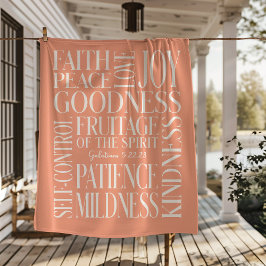 Cobertor Sherpa Fruitage of the Spirit Galatians 5 Sherpa Blanket